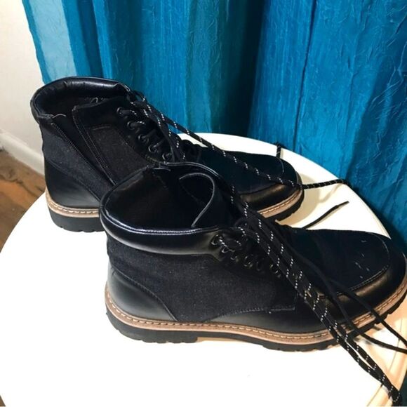 Steve Madden Bradin Faux Leather Combat Boots Size 9 main image 10